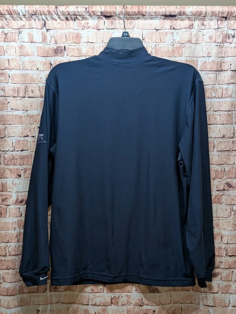 Nike Golf Blue Long Sleeve Athletic Pullover Hickory Hills Golf  Size Large